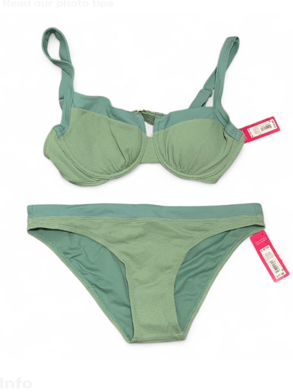 NWT Xhilaration Textured Green Bikini Set